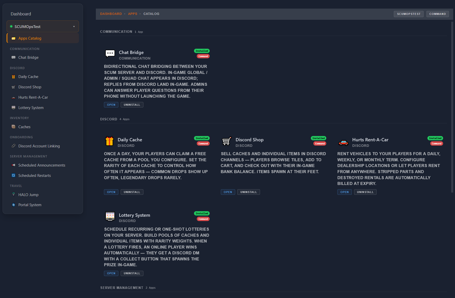 Apps Catalog